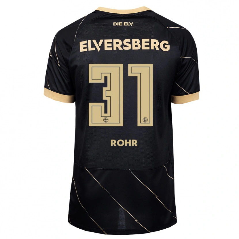 Danxen Kvinder Maximilian Rohr #31 Sort Brun Udebane Spillertrøjer 2026/27 Trøje T-Shirt