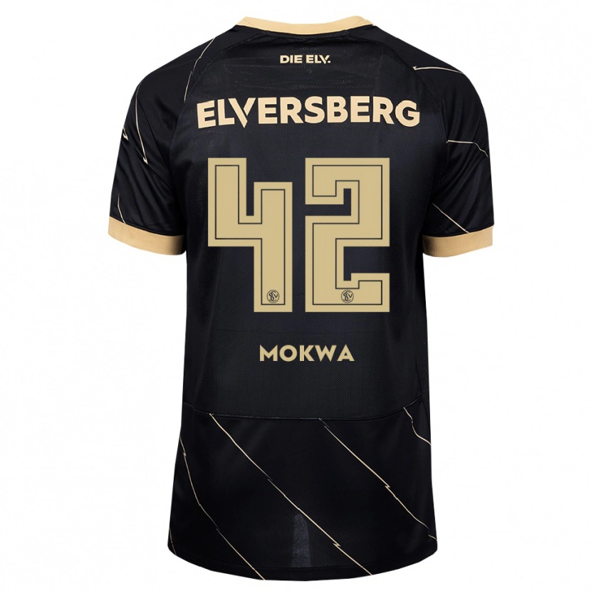 Danxen Kvinder David Mokwa #42 Sort Brun Udebane Spillertrøjer 2026/27 Trøje T-Shirt