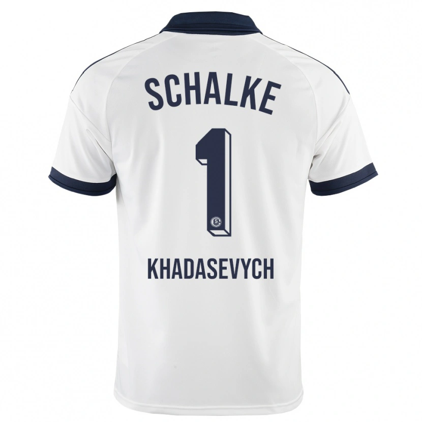 Danxen Kvinder Kyrylo Khadasevych #1 Sort Hvid Udebane Spillertrøjer 2026/27 Trøje T-Shirt