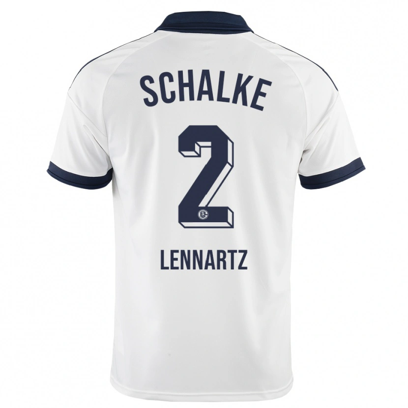 Danxen Kvinder Max Lennartz #2 Sort Hvid Udebane Spillertrøjer 2026/27 Trøje T-Shirt