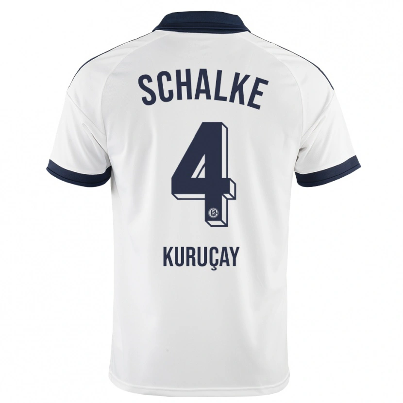 Danxen Kvinder Hasan Kuruçay #4 Sort Hvid Udebane Spillertrøjer 2026/27 Trøje T-Shirt