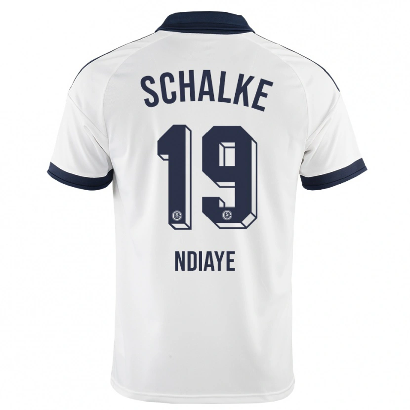 Danxen Kvinder Jean-Paul Ndiaye #19 Sort Hvid Udebane Spillertrøjer 2026/27 Trøje T-Shirt