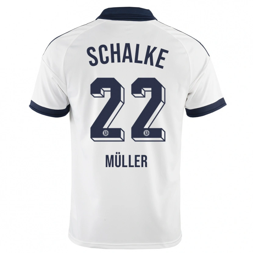 Danxen Kvinder Kevin Müller #22 Sort Hvid Udebane Spillertrøjer 2026/27 Trøje T-Shirt