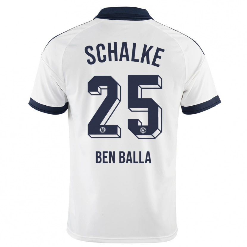 Danxen Kvinder Yassin Ben Balla #25 Sort Hvid Udebane Spillertrøjer 2026/27 Trøje T-Shirt