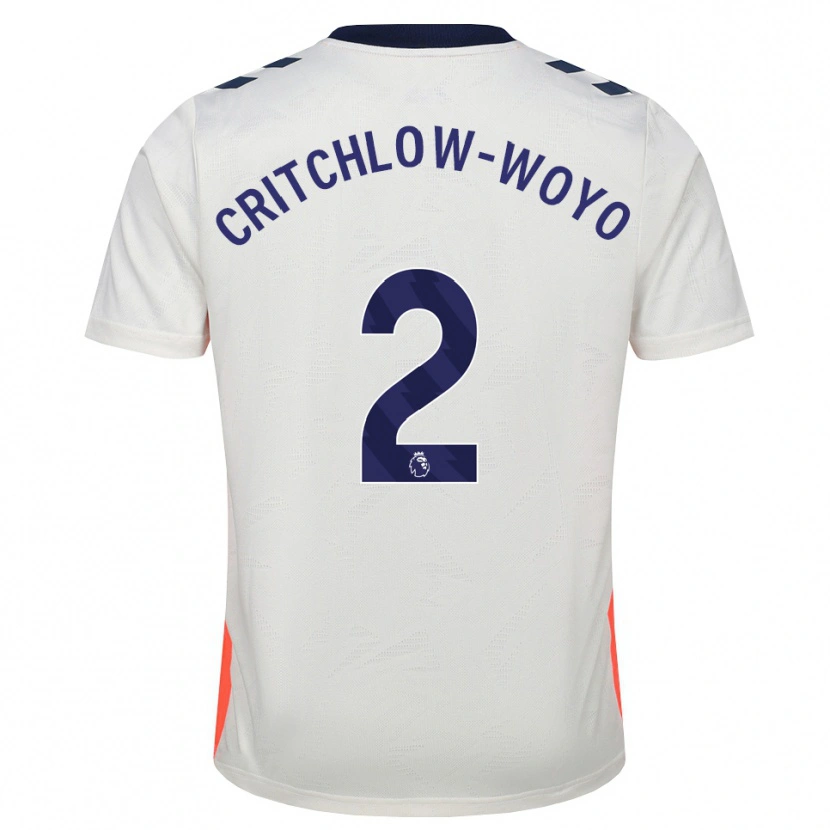 Danxen Kvinder Tionne Critchlow-Woyo #2 Hvid Orange Kongeblå Udebane Spillertrøjer 2026/27 Trøje T-Shirt
