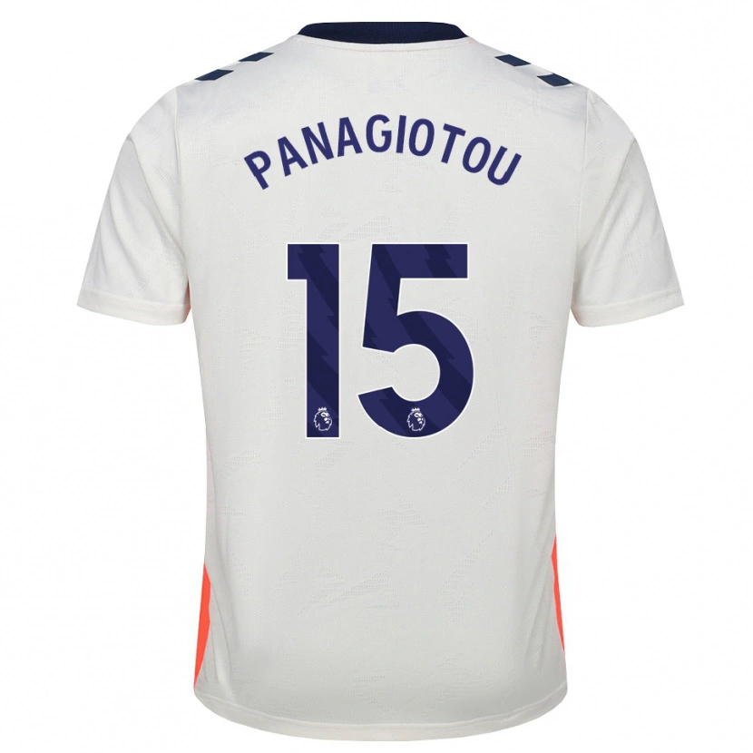 Danxen Kvinder Constantine Panagiotou #15 Hvid Orange Kongeblå Udebane Spillertrøjer 2026/27 Trøje T-Shirt