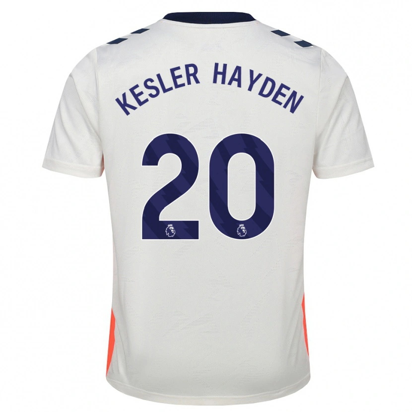 Danxen Kvinder Kaine Kesler-Hayden #20 Hvid Orange Kongeblå Udebane Spillertrøjer 2026/27 Trøje T-Shirt