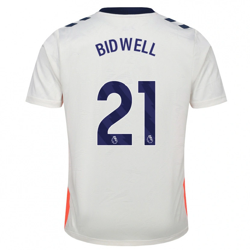 Danxen Kvinder Jake Bidwell #21 Hvid Orange Kongeblå Udebane Spillertrøjer 2026/27 Trøje T-Shirt