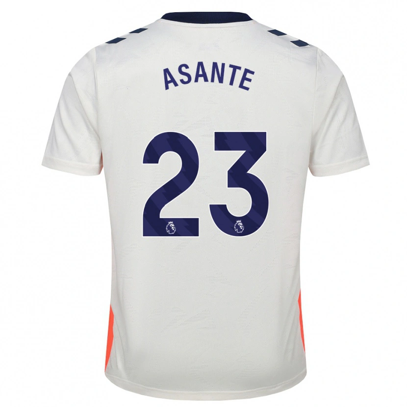 Danxen Kvinder Brandon Thomas-Asante #23 Hvid Orange Kongeblå Udebane Spillertrøjer 2026/27 Trøje T-Shirt
