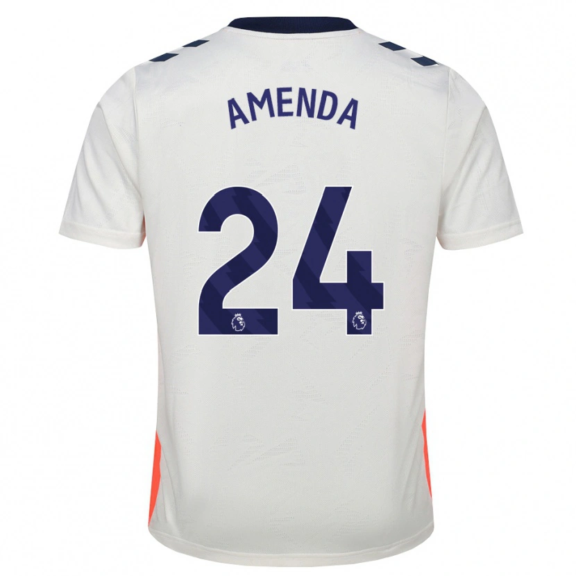 Danxen Kvinder Aurèle Amenda #24 Hvid Orange Kongeblå Udebane Spillertrøjer 2026/27 Trøje T-Shirt
