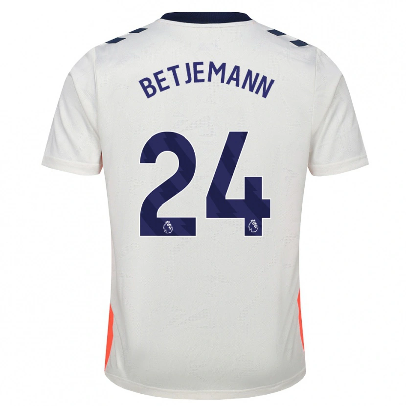 Danxen Kvinder Elliot Betjemann #24 Hvid Orange Kongeblå Udebane Spillertrøjer 2026/27 Trøje T-Shirt