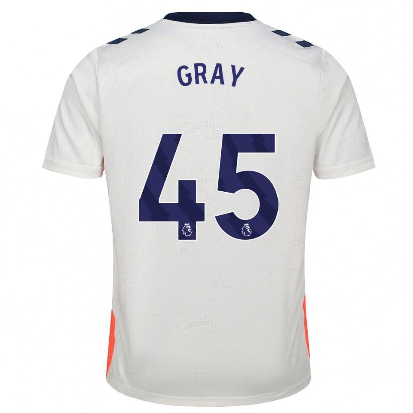 Danxen Kvinder Harrison Gray #45 Hvid Orange Kongeblå Udebane Spillertrøjer 2026/27 Trøje T-Shirt