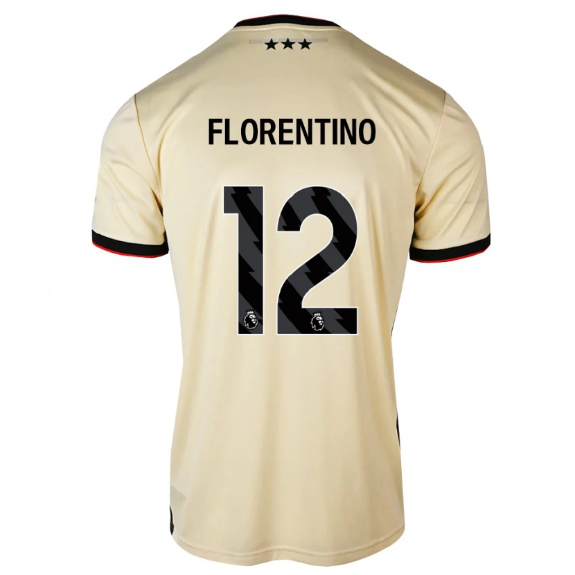 Danxen Kvinder Florentino Ibrain Morris Luís #12 Citronchiffon Sort Rød Udebane Spillertrøjer 2026/27 Trøje T-Shirt