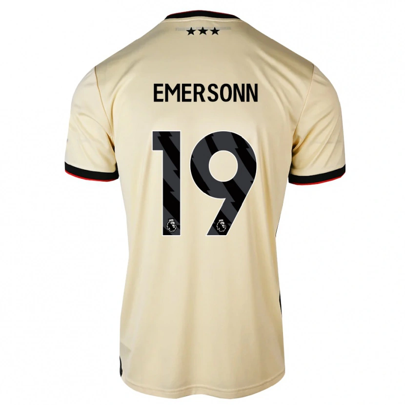 Danxen Kvinder Emersonn Correia Da Silva #19 Citronchiffon Sort Rød Udebane Spillertrøjer 2026/27 Trøje T-Shirt
