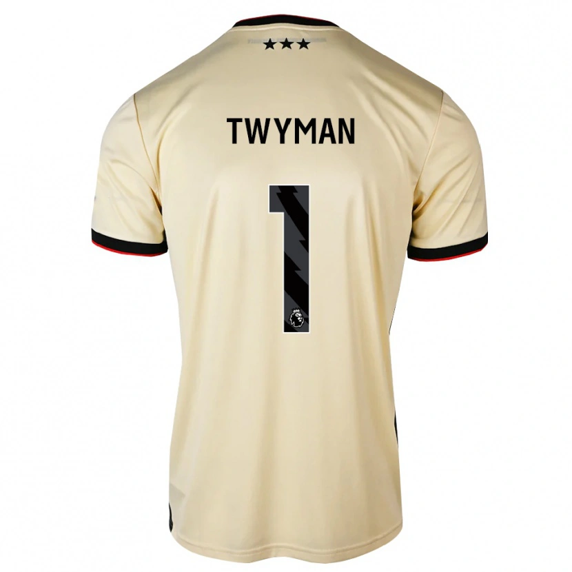 Danxen Kvinder Edward Twyman #1 Citronchiffon Sort Rød Udebane Spillertrøjer 2026/27 Trøje T-Shirt