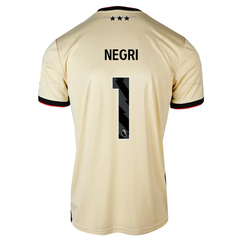 Danxen Kvinder Natalia Negri #1 Citronchiffon Sort Rød Udebane Spillertrøjer 2026/27 Trøje T-Shirt
