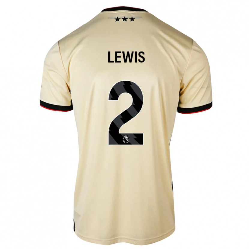 Danxen Kvinder Josh Lewis #2 Citronchiffon Sort Rød Udebane Spillertrøjer 2026/27 Trøje T-Shirt