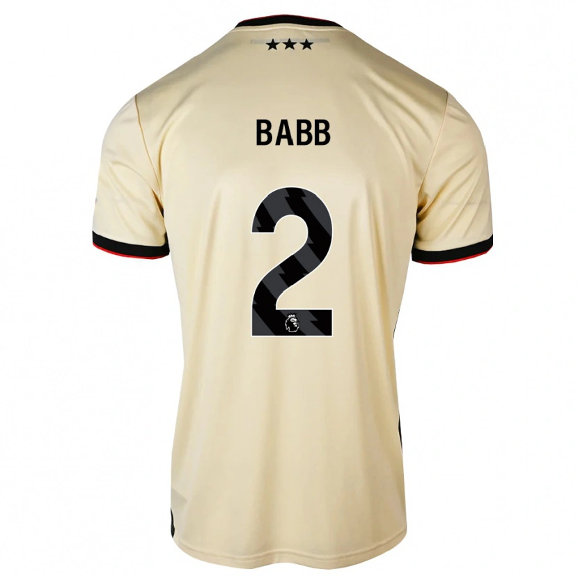Danxen Kvinder Daniel Babb #2 Citronchiffon Sort Rød Udebane Spillertrøjer 2026/27 Trøje T-Shirt