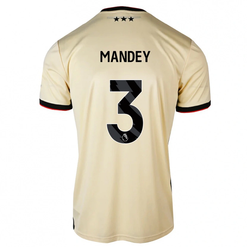 Danxen Kvinder Ziyad Mandey #3 Citronchiffon Sort Rød Udebane Spillertrøjer 2026/27 Trøje T-Shirt