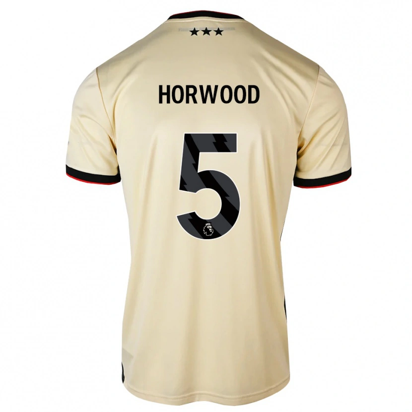 Danxen Kvinder Bonnie Horwood #5 Citronchiffon Sort Rød Udebane Spillertrøjer 2026/27 Trøje T-Shirt