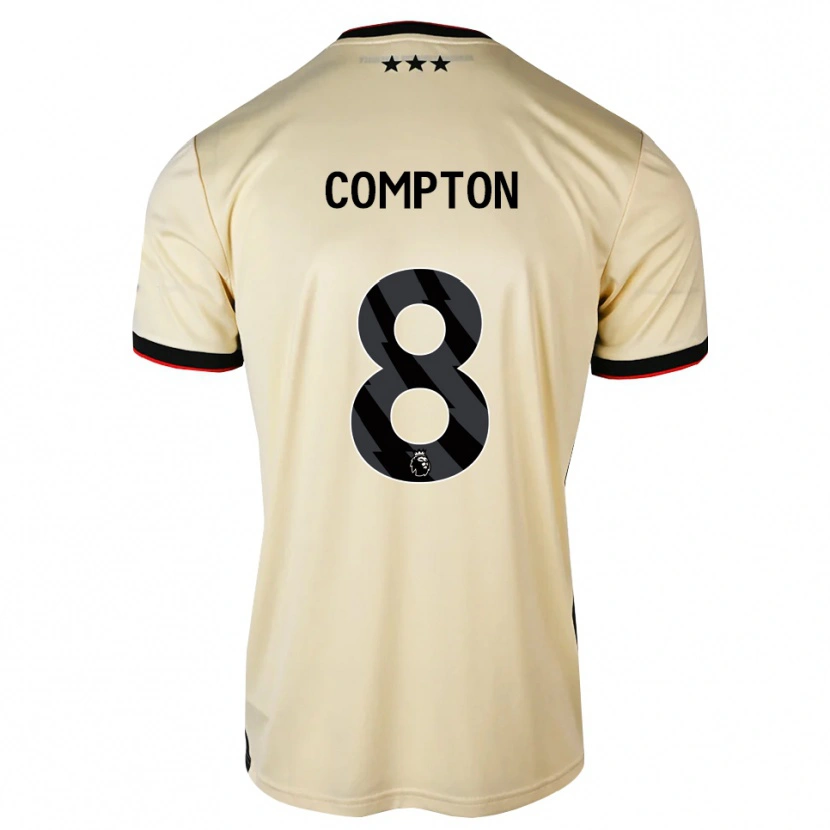 Danxen Kvinder Charlie Compton #8 Citronchiffon Sort Rød Udebane Spillertrøjer 2026/27 Trøje T-Shirt