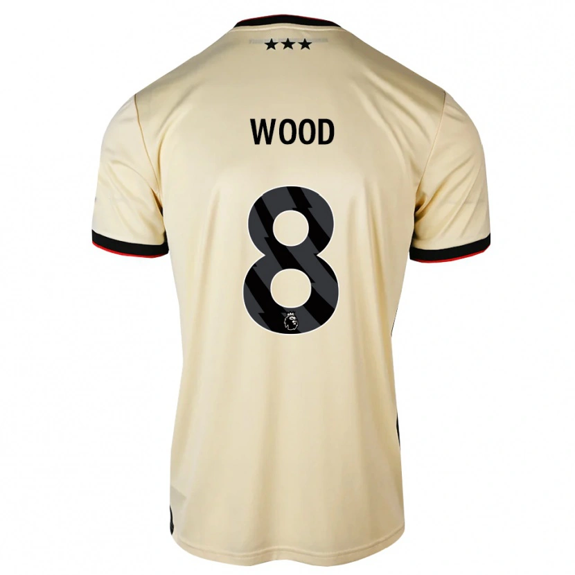 Danxen Kvinder Charlie Wood #8 Citronchiffon Sort Rød Udebane Spillertrøjer 2026/27 Trøje T-Shirt