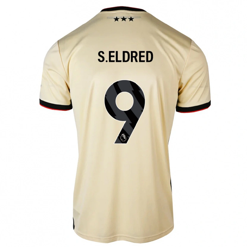 Danxen Kvinder Sid Eldred #9 Citronchiffon Sort Rød Udebane Spillertrøjer 2026/27 Trøje T-Shirt