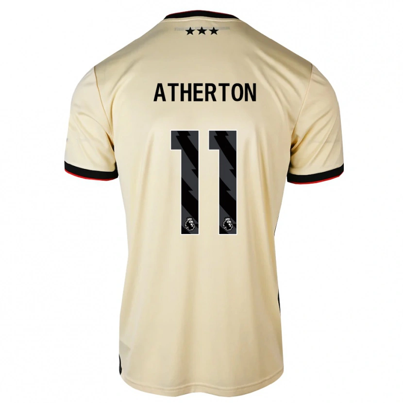 Danxen Kvinder Chris Atherton #11 Citronchiffon Sort Rød Udebane Spillertrøjer 2026/27 Trøje T-Shirt