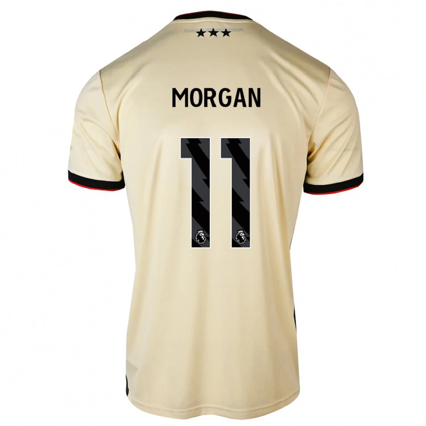 Danxen Kvinder Rio Oudnie-Morgan #11 Citronchiffon Sort Rød Udebane Spillertrøjer 2026/27 Trøje T-Shirt
