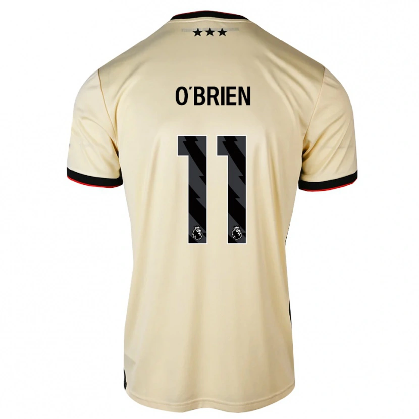 Danxen Kvinder Lucy O'brien #11 Citronchiffon Sort Rød Udebane Spillertrøjer 2026/27 Trøje T-Shirt