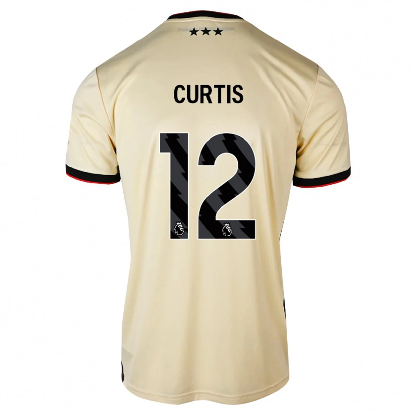 Danxen Kvinder Henry Curtis #12 Citronchiffon Sort Rød Udebane Spillertrøjer 2026/27 Trøje T-Shirt