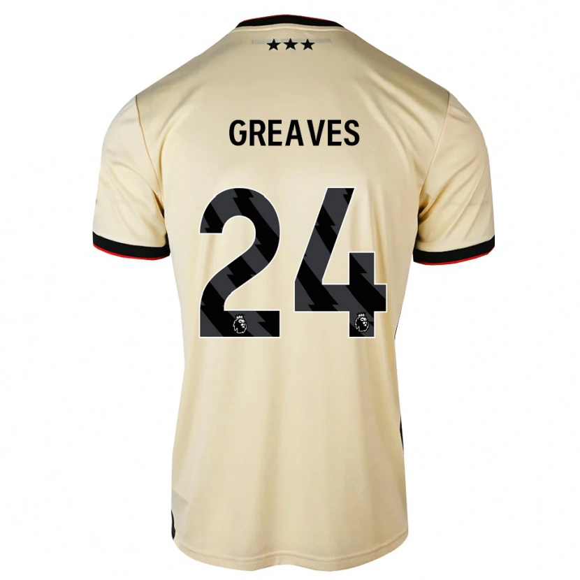 Danxen Kvinder Jacob Greaves #24 Citronchiffon Sort Rød Udebane Spillertrøjer 2026/27 Trøje T-Shirt