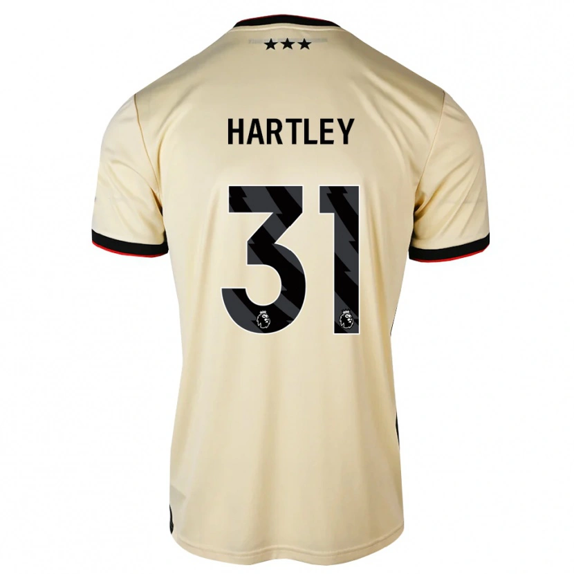 Danxen Kvinder Laura Hartley #31 Citronchiffon Sort Rød Udebane Spillertrøjer 2026/27 Trøje T-Shirt