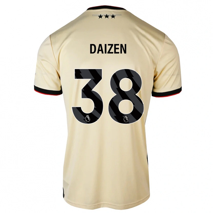 Danxen Kvinder Daizen Maeda #38 Citronchiffon Sort Rød Udebane Spillertrøjer 2026/27 Trøje T-Shirt