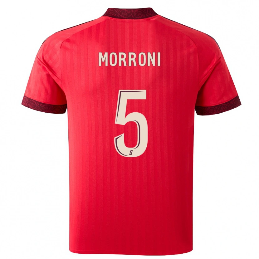 Danxen Kvinder Perle Morroni #5 Burgunderrød Rød Hvid Udebane Spillertrøjer 2026/27 Trøje T-Shirt