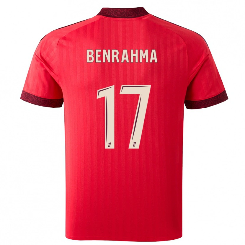 Danxen Kvinder Said Benrahma #17 Burgunderrød Rød Hvid Udebane Spillertrøjer 2026/27 Trøje T-Shirt