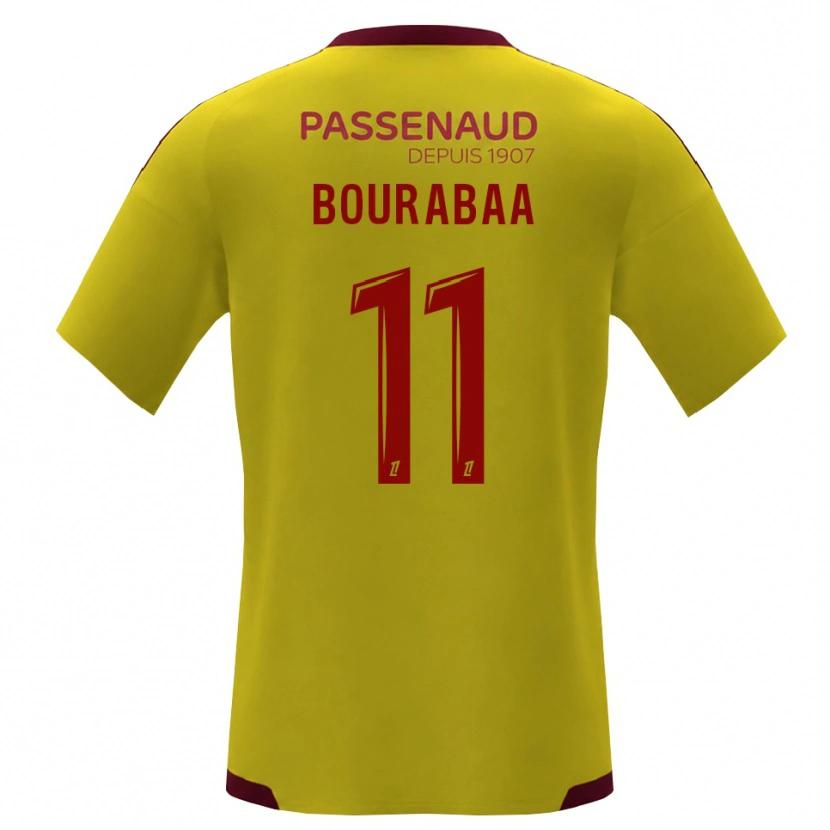 Danxen Kvinder Adil Bourabaa #11 Gul Rød Grøn Udebane Spillertrøjer 2026/27 Trøje T-Shirt