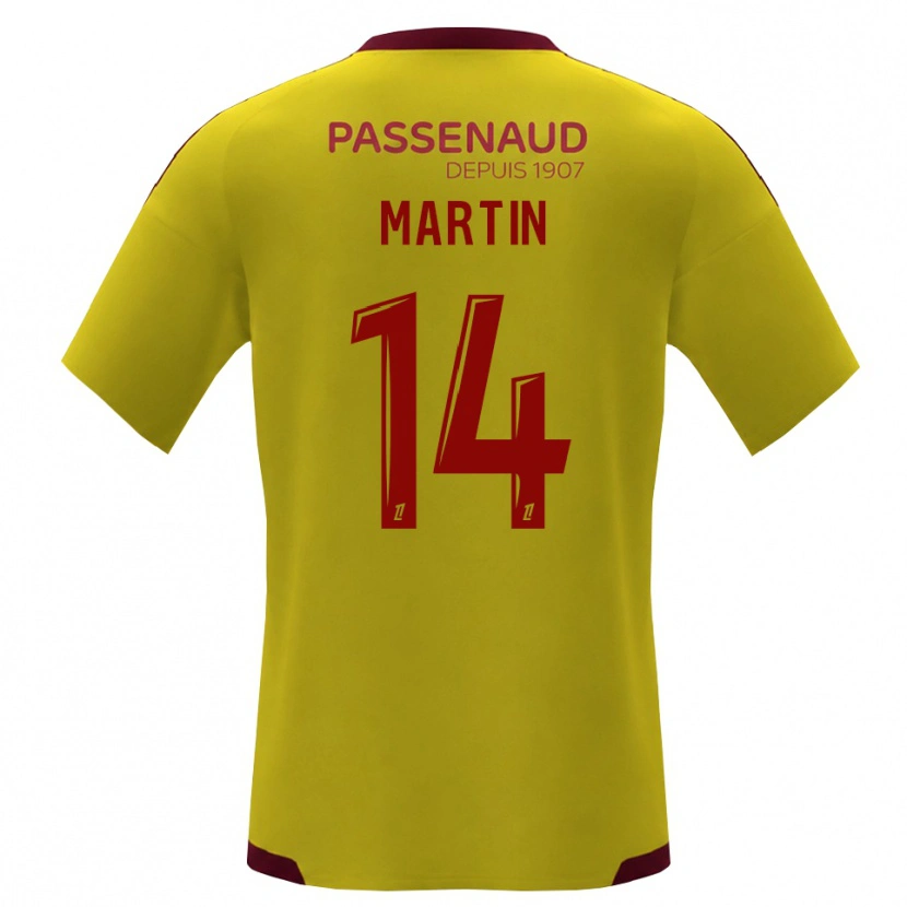 Danxen Kvinder Lucas Martin #14 Gul Rød Grøn Udebane Spillertrøjer 2026/27 Trøje T-Shirt