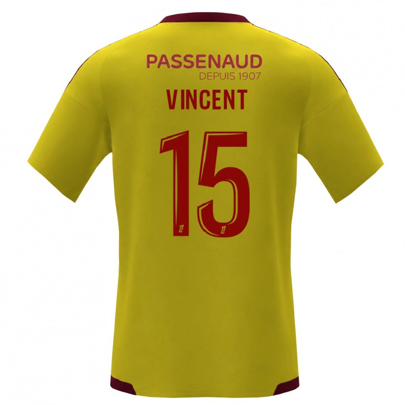Danxen Kvinder Noah Vincent #15 Gul Rød Grøn Udebane Spillertrøjer 2026/27 Trøje T-Shirt