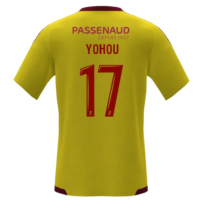 Danxen Kvinder Samuel Yohou #17 Gul Rød Grøn Udebane Spillertrøjer 2026/27 Trøje T-Shirt