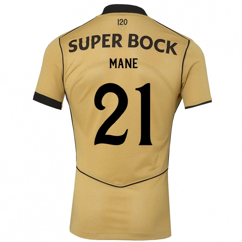 Danxen Kvinder Isnaba Mane #21 Gyldengul Sort Udebane Spillertrøjer 2026/27 Trøje T-Shirt