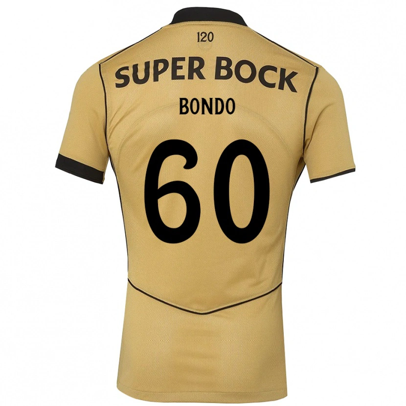 Danxen Kvinder Pedro Bondo #60 Gyldengul Sort Udebane Spillertrøjer 2026/27 Trøje T-Shirt