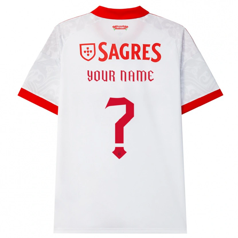 Danxen Kvinder Dit Navn #0 Hvid Rød Gul Udebane Spillertrøjer 2026/27 Trøje T-Shirt