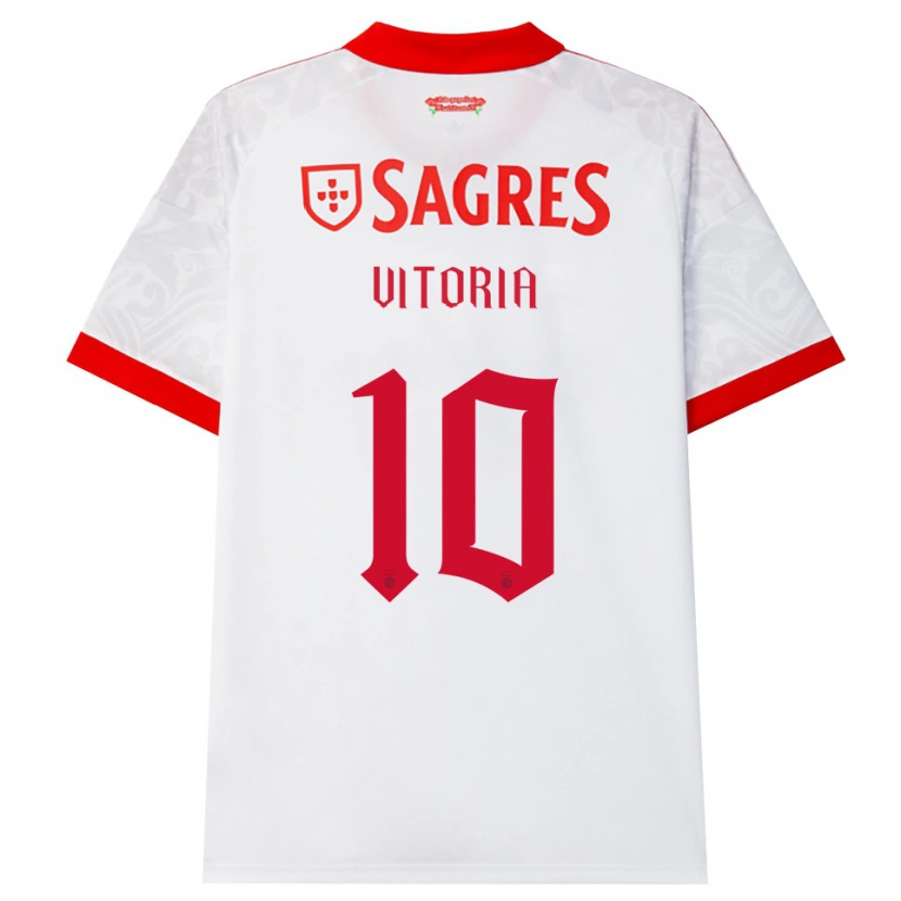 Danxen Kvinder Ana Vitoria #10 Hvid Rød Gul Udebane Spillertrøjer 2026/27 Trøje T-Shirt