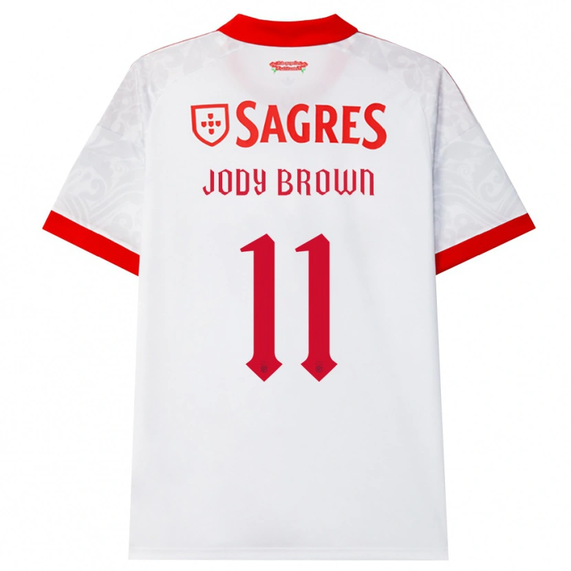 Danxen Kvinder Jody Brown #11 Hvid Rød Gul Udebane Spillertrøjer 2026/27 Trøje T-Shirt