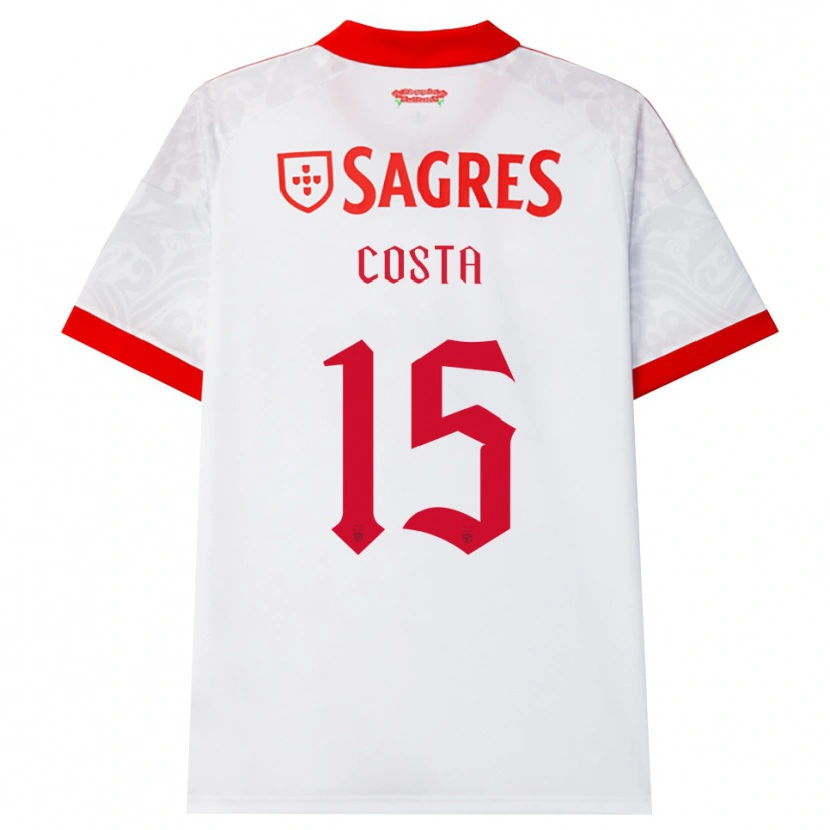 Danxen Kvinder Carole Costa #15 Hvid Rød Gul Udebane Spillertrøjer 2026/27 Trøje T-Shirt
