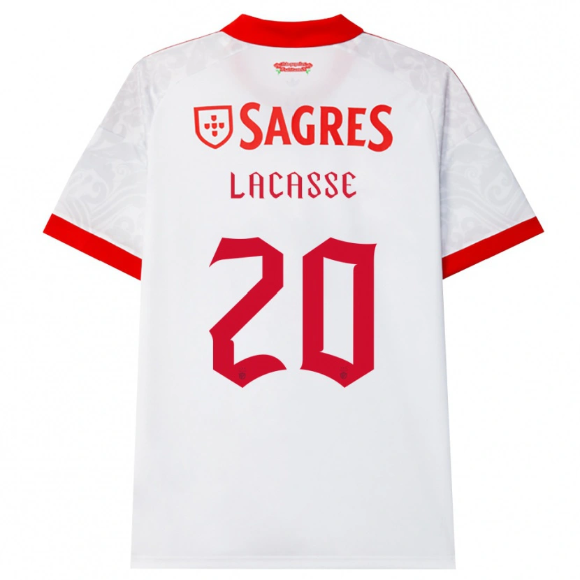 Danxen Kvinder Cloe Lacasse #20 Hvid Rød Gul Udebane Spillertrøjer 2026/27 Trøje T-Shirt