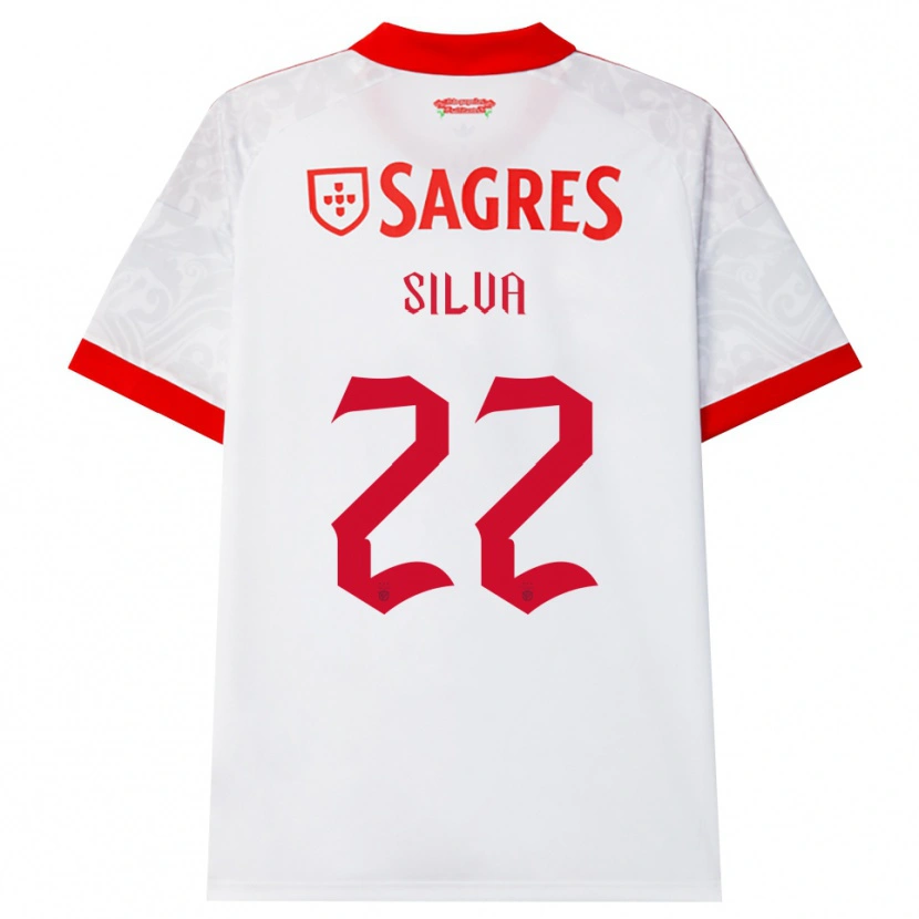 Danxen Kvinder Amelia Silva #22 Hvid Rød Gul Udebane Spillertrøjer 2026/27 Trøje T-Shirt