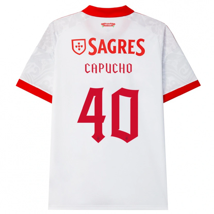 Danxen Kvinder João Capucho #40 Hvid Rød Gul Udebane Spillertrøjer 2026/27 Trøje T-Shirt