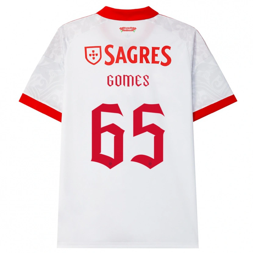 Danxen Kvinder André Gomes #65 Hvid Rød Gul Udebane Spillertrøjer 2026/27 Trøje T-Shirt